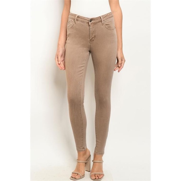 Pants - Beige Skinny Pants